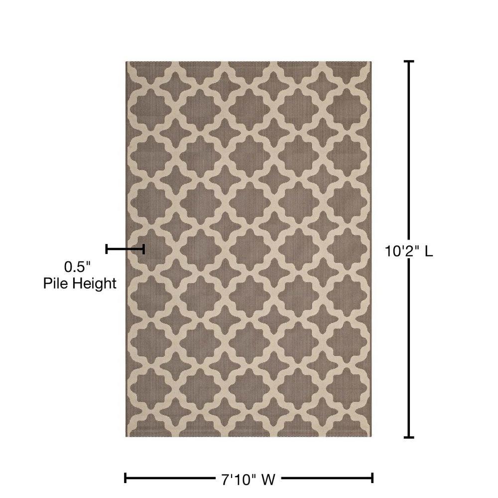 Modway Cerelia Moroccan Trellis Indoor and Outdoor Area Rug