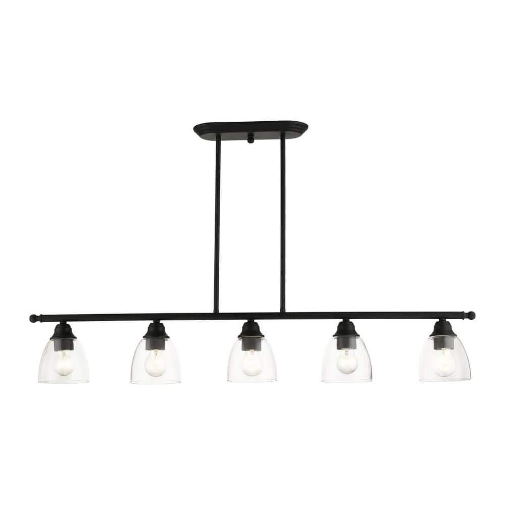 Livex Lighting Montgomery 5 - Light Chandelier in  Black