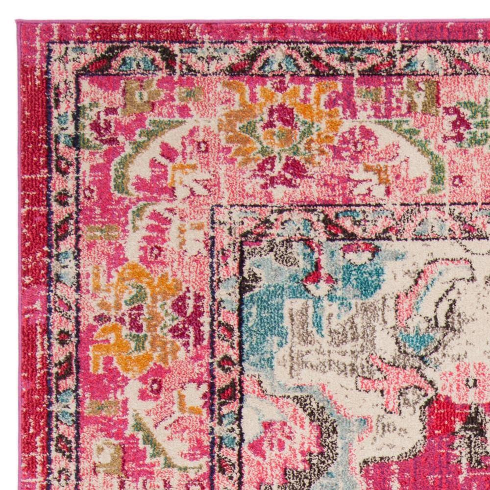 SAFAVIEH Monaco Toria Traditional Area Rug, Pink/Multi, 8' x 11'