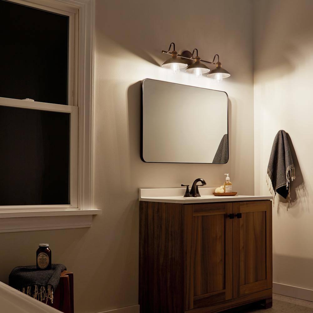 Kichler Lighting Clyde 3 - Light Vanity in  Olde Bronze