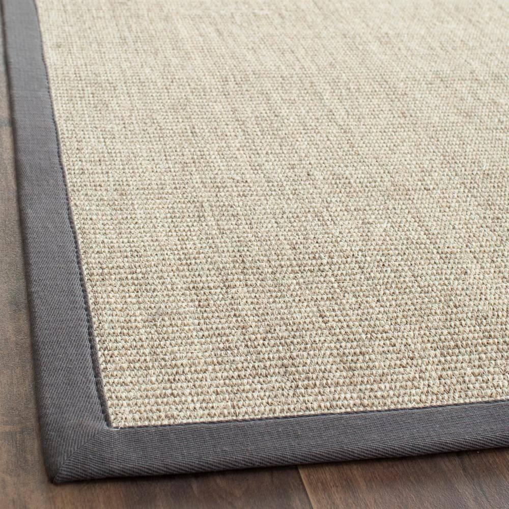 Natural Fiber NF441 Power Loomed Indoor Area Rug - Marble/Grey - 4'x4' - Safavieh