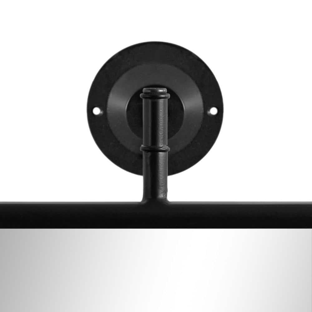 24"x40" Darbridge Rectangle Pivot Mirror Black - Kate & Laurel All Things Decor: Traditional Style, Wall Mounted, Includes Hardware