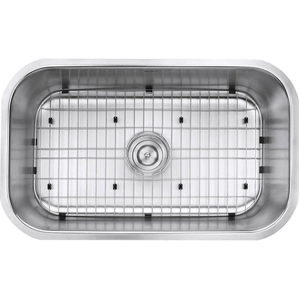 30 in. Undermount 16 Gauge Stainless Steel Kitchen Sink Single Bowl