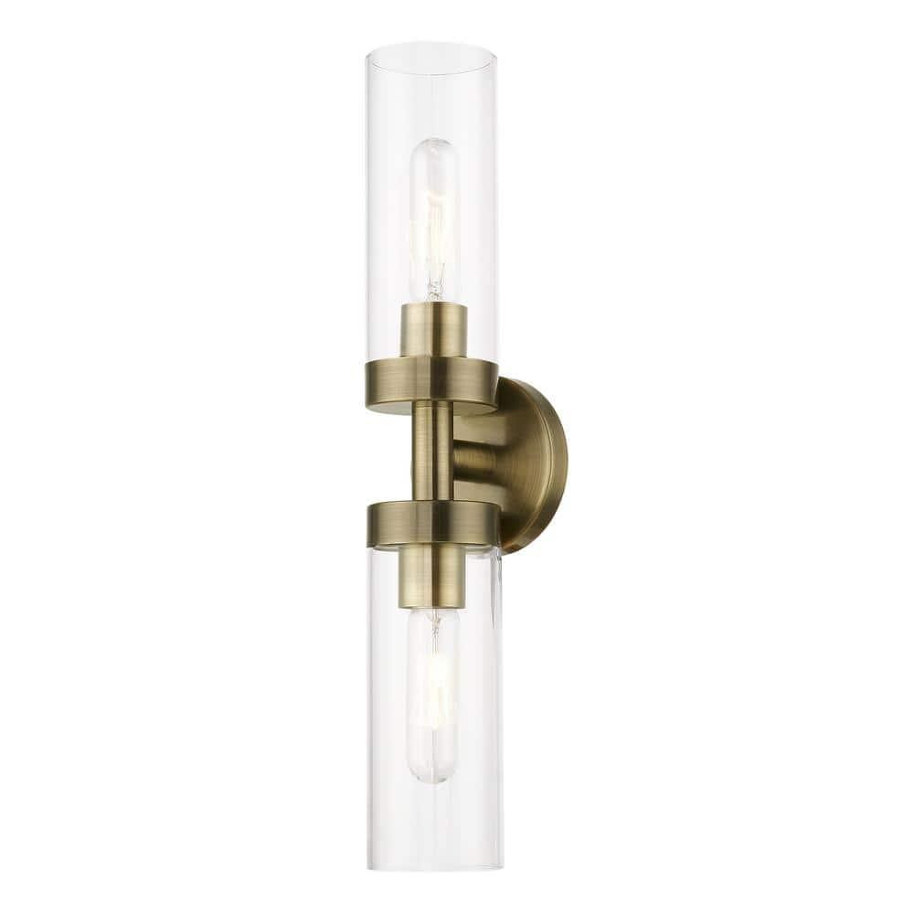 Livex Lighting Ludlow 2 - Light Vanity in  Antique Brass