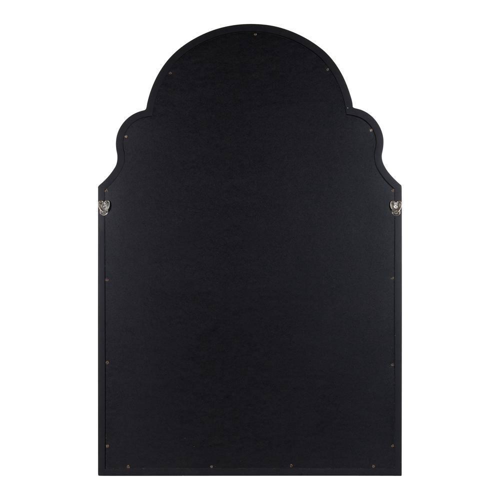 24" x 36" Hogan Arch Wall Mirror Black - Kate & Laurel All Things Decor: Modern MDF Frame, No Assembly Required