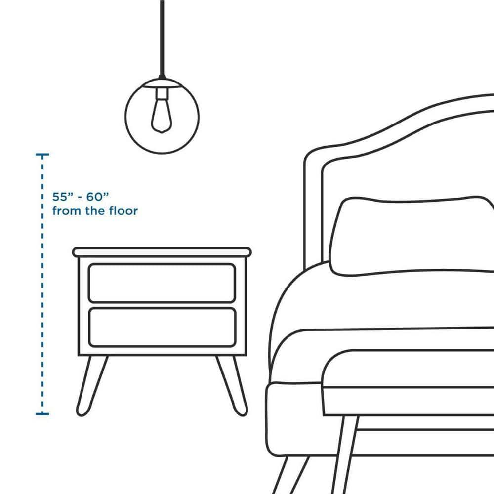 Progress Lighting, Leyden Collection, 1-Light Pendant, Matte Black, Clear Glass Shade