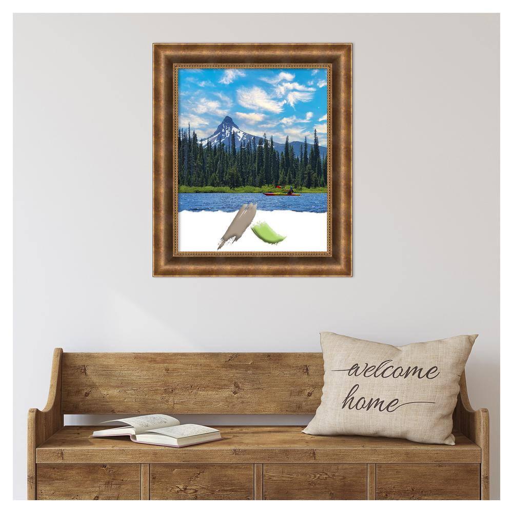 Amanti Art Manhattan Bronze Wood Picture Frame Opening Size 18x22 in.