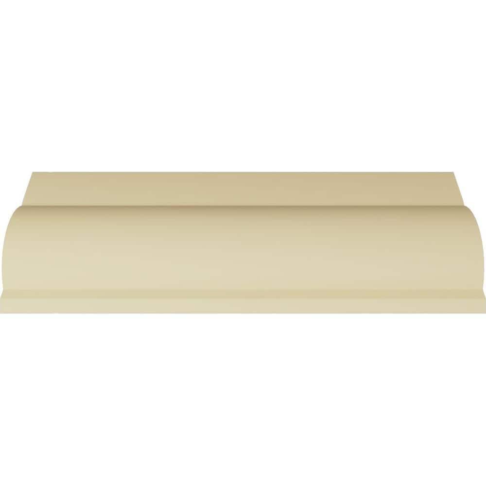Ekena Millwork 7 3/4"H x 5 1/2"P x 9 1/2"F x 94 1/2"L Odessa Leaf Dentil Crown Moulding