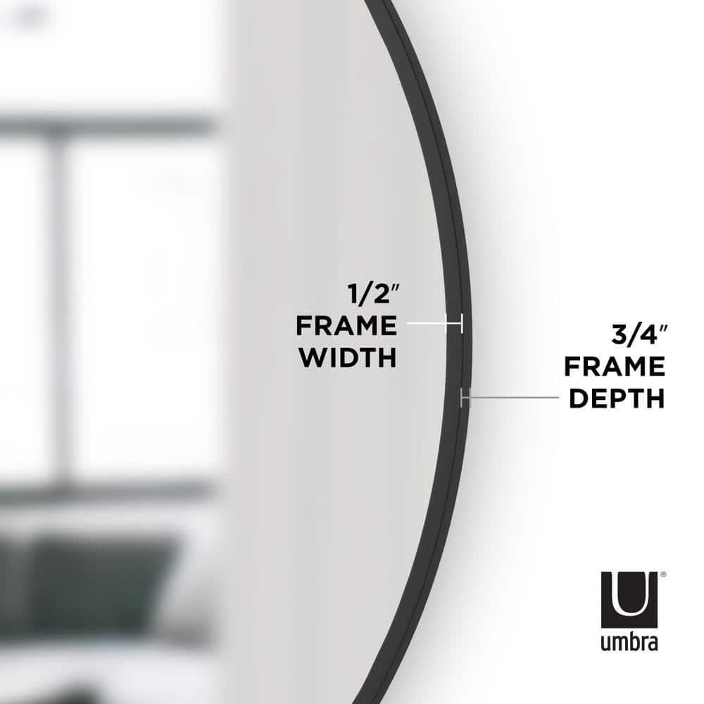 Hub Rubber Round Mirror