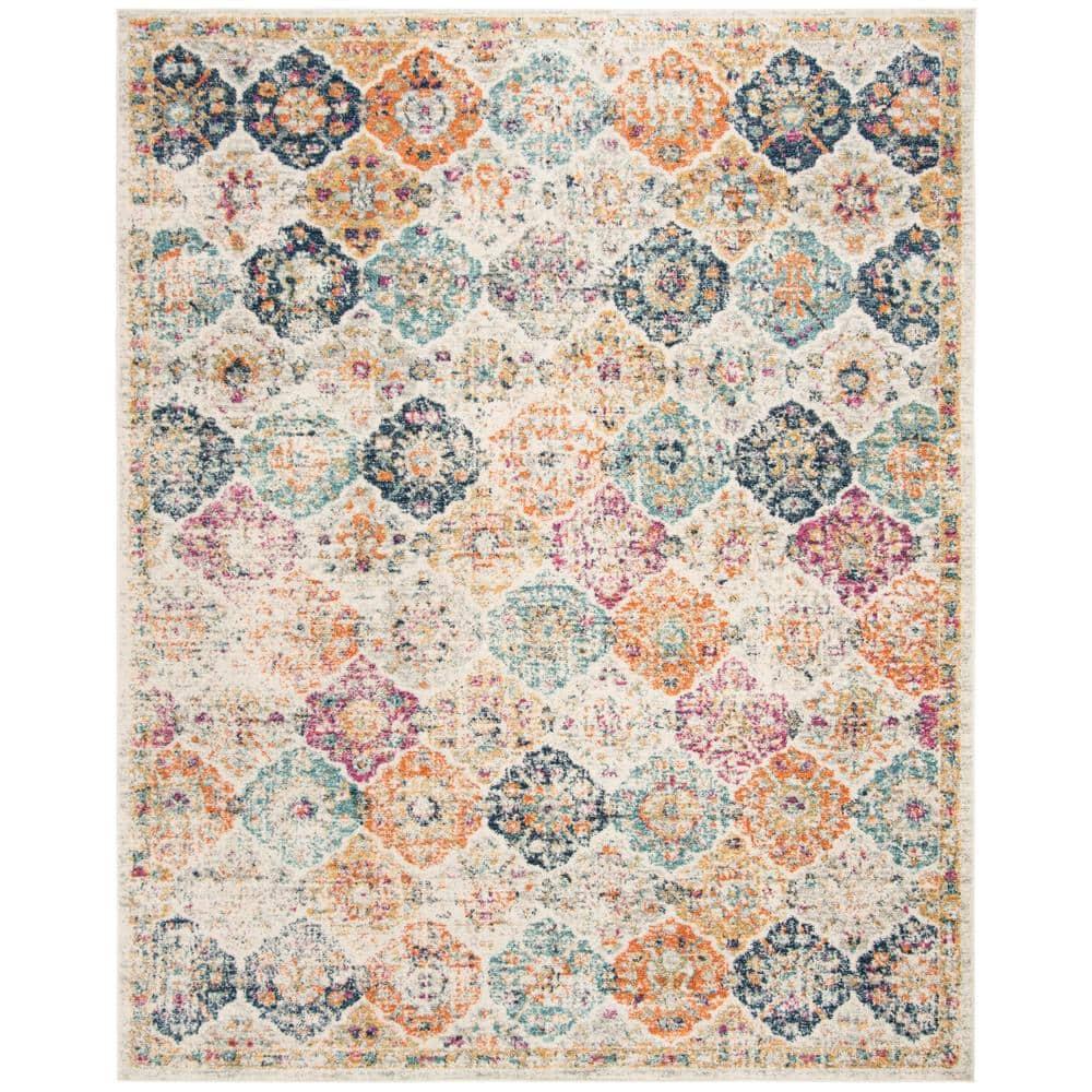 Madison MAD611 Power Loomed Indoor Area Rug - Cream/Multi - 8'x10' - Safavieh