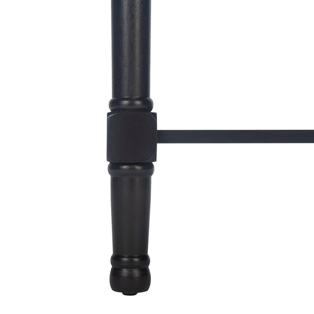 Haines 1 Drawer Accent Table - Black - Safavieh.