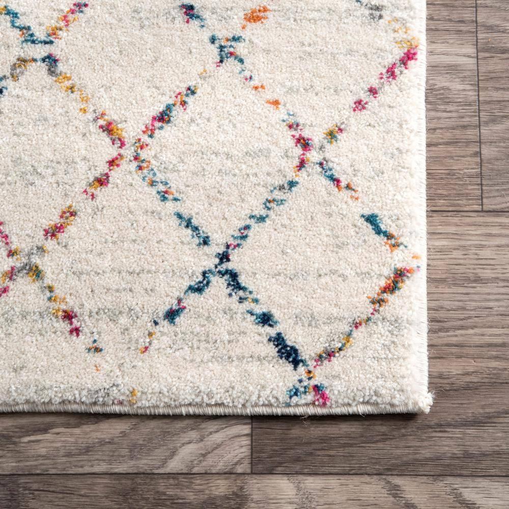 nuLOOM Moroccan Blythe Light Multi 6' 7" x 9' Transitional Area Rug