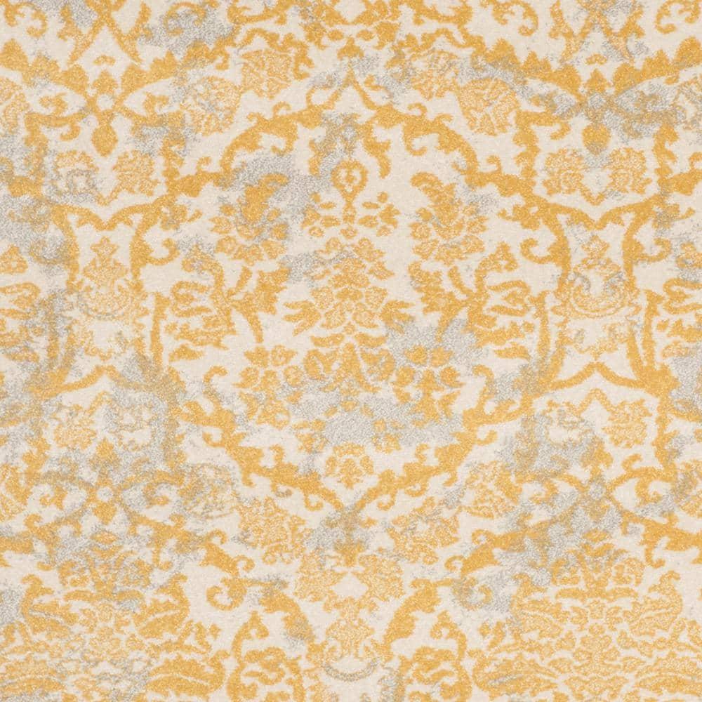 Evoke EVK242 Power Loomed Indoor Area Rug - Ivory/Gold - 4'x6' - Safavieh