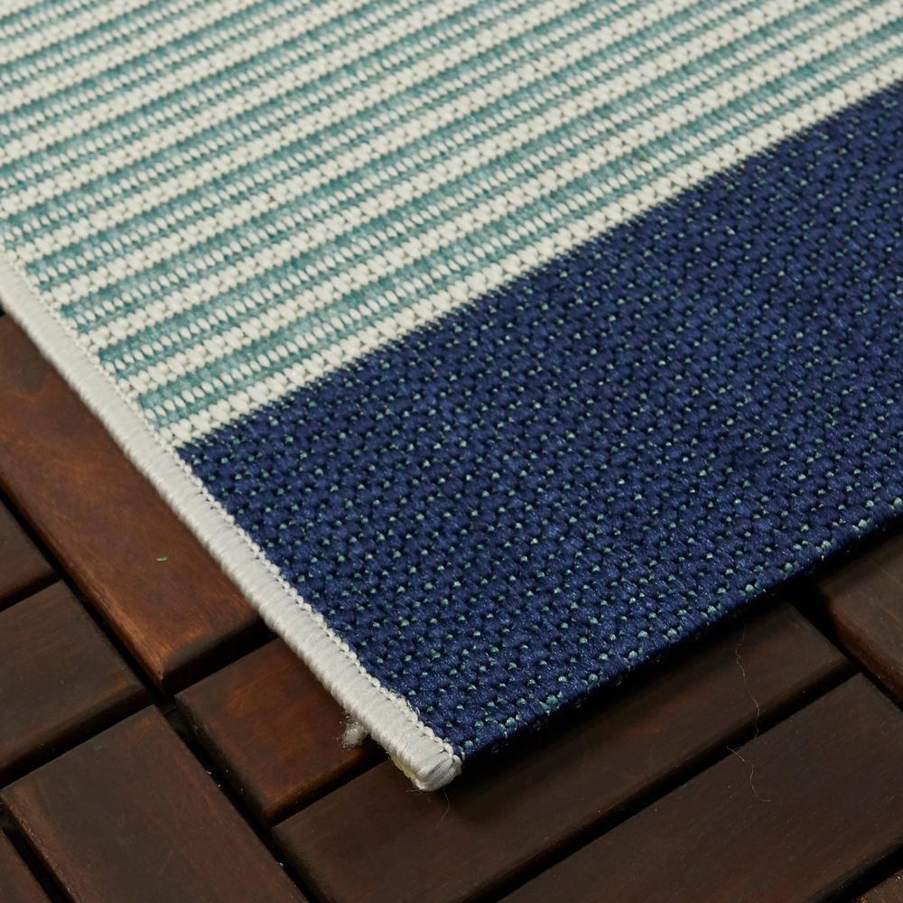 JONATHAN Y SCANDINAVIAN 8 x 10 Area Rug, Aarhus Minimalist Striped - Navy/ivory, SCN102A-8