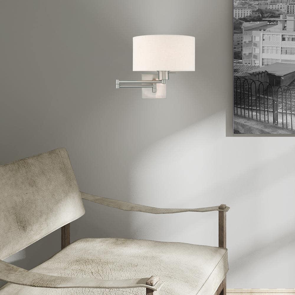 Livex Lighting 1 - Light Wall Light in  Brushed Nickel