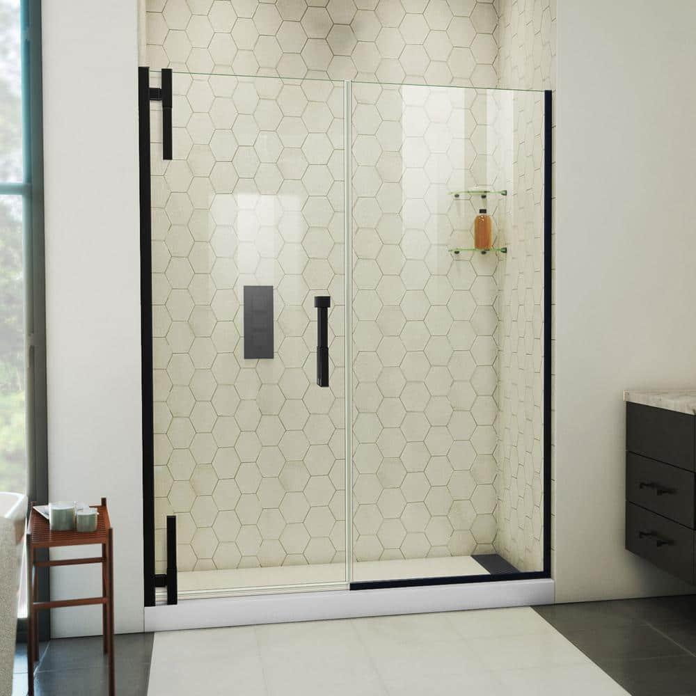 DreamLine Ascend 56-57 in. W x 72 in. H Frameless Pivot Shower Door
