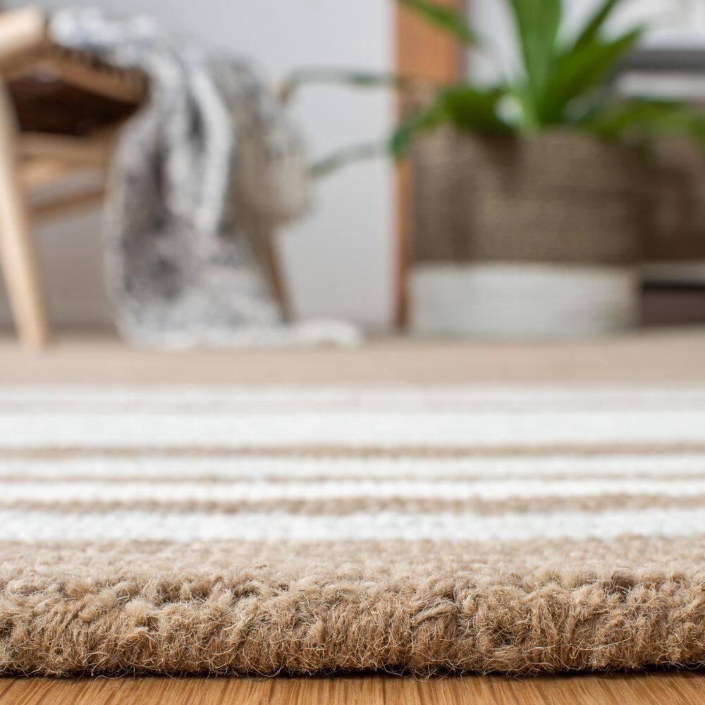 Metro MET602 Hand Tufted Indoor Accent Rug - Brown/Ivory - 3'x5' - Safavieh