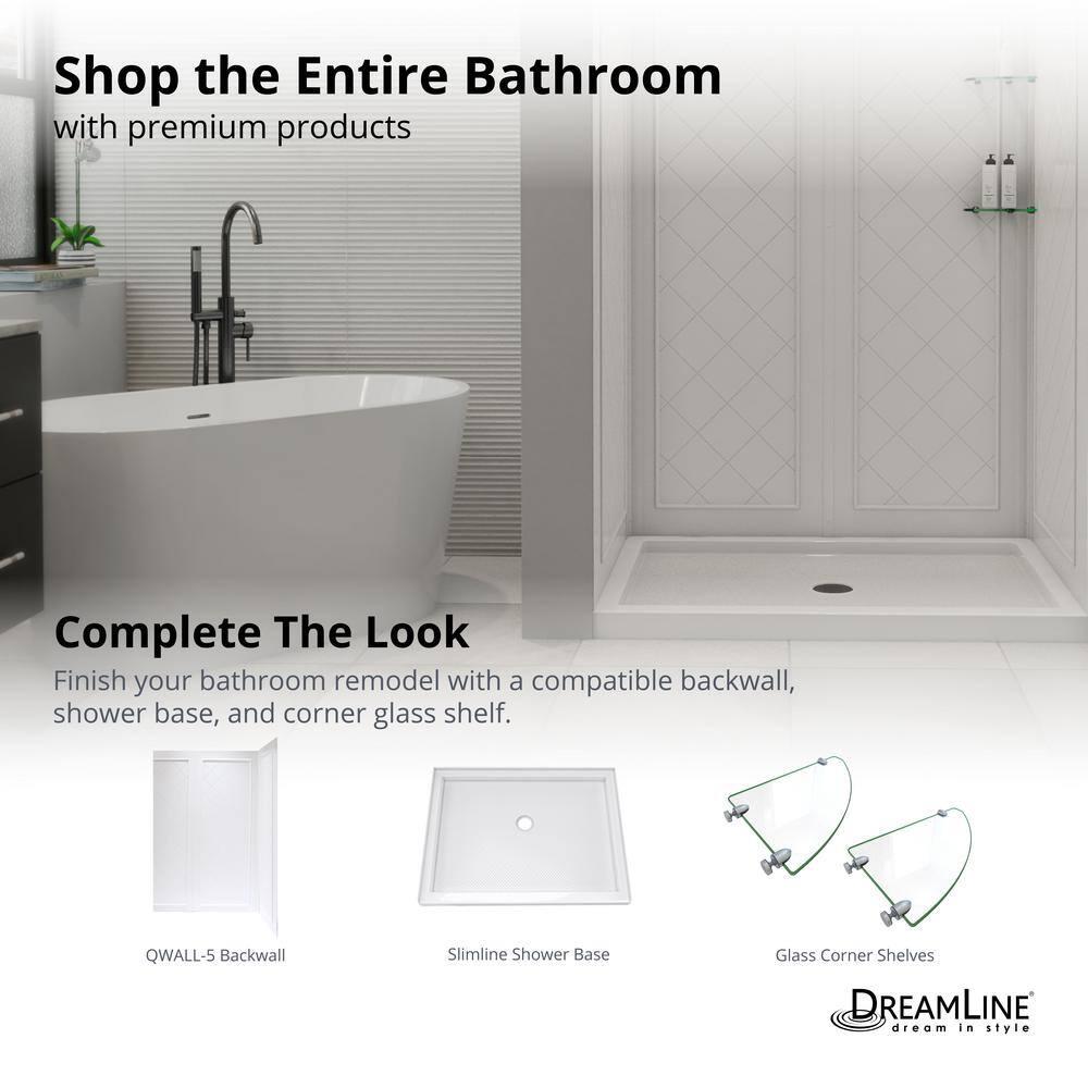 DreamLine Alliance Pro BG 56-60 in. W x 70 3/8 in. H Semi-Frameless Sliding Shower Door