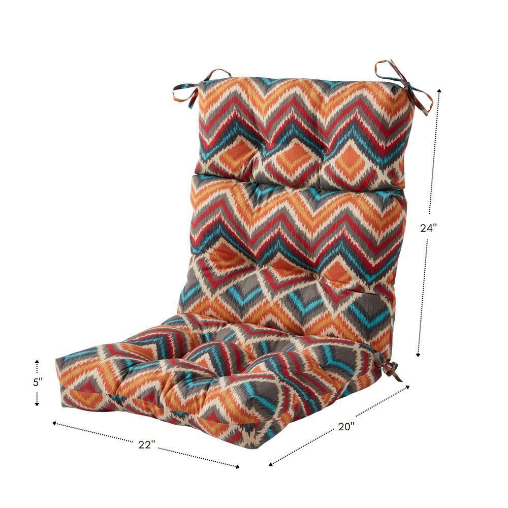 Greendale Home Fashions Surreal 44 x 22 in. Outdoor High Back Chair Cushion