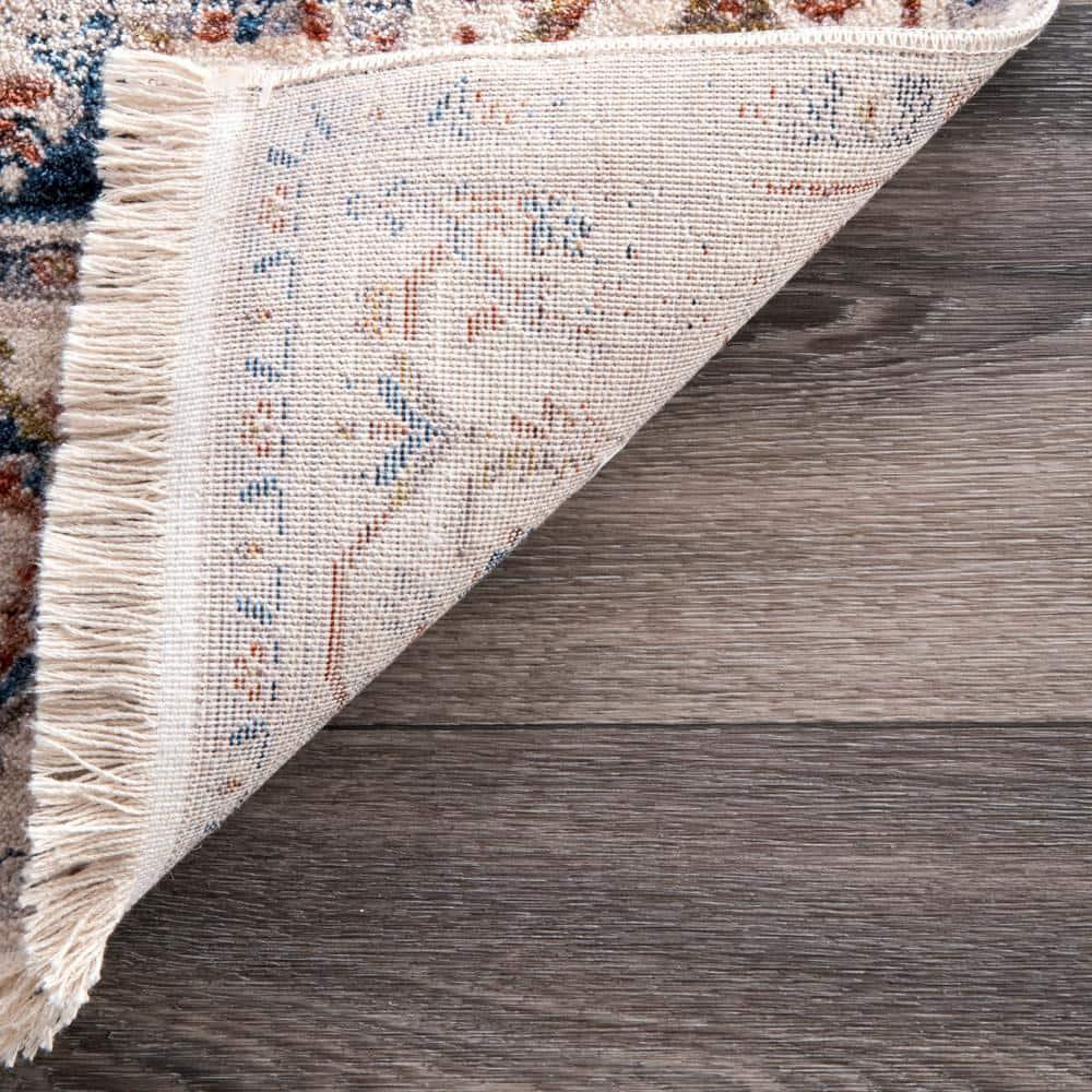 Nuloom Harriet Oriental/Persian 2x6 Runner Indoor Area Rug for Living Room Bedroom Dining Room Entryway Hallway Kitchen, Ivory/Multicolor