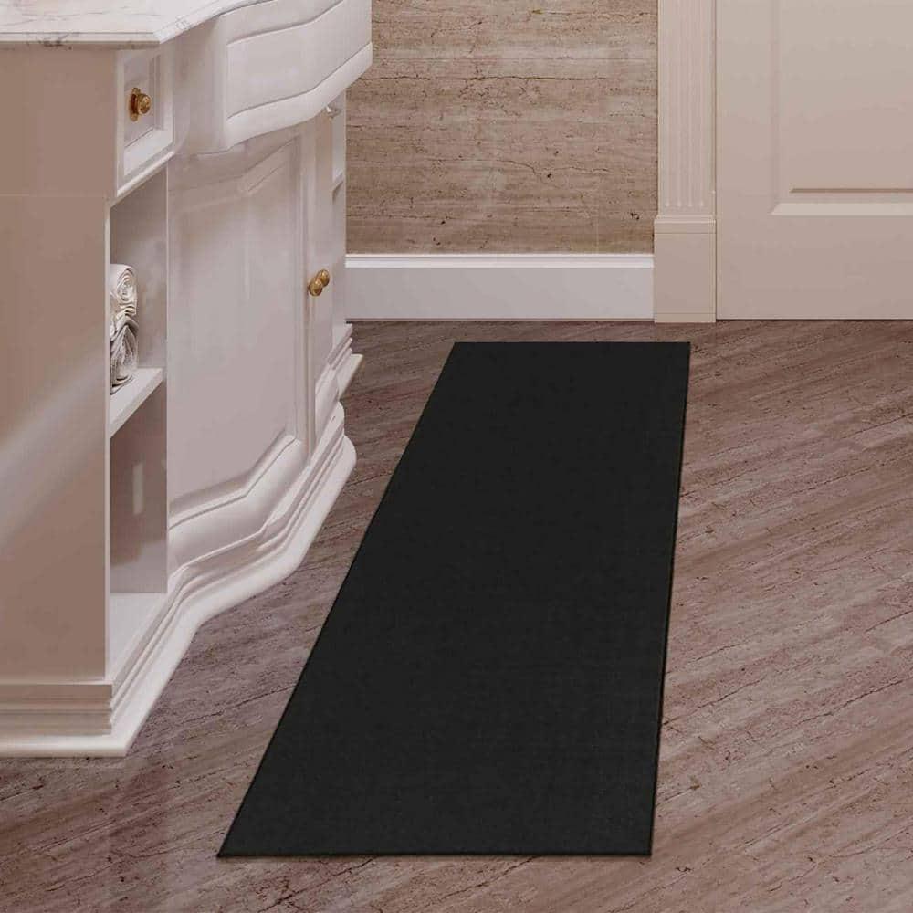 Ottomanson Ottohome Non-Slip Solid Area Rug For Living Room, Hallway Runner, Entryway Rug