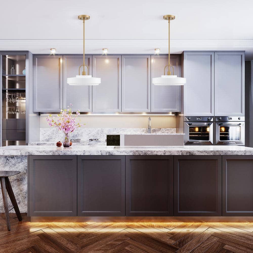 Designers Fountain Odea 14 inch 1-Light Matte White Transitional Pendant Light, D295M-14P-MW