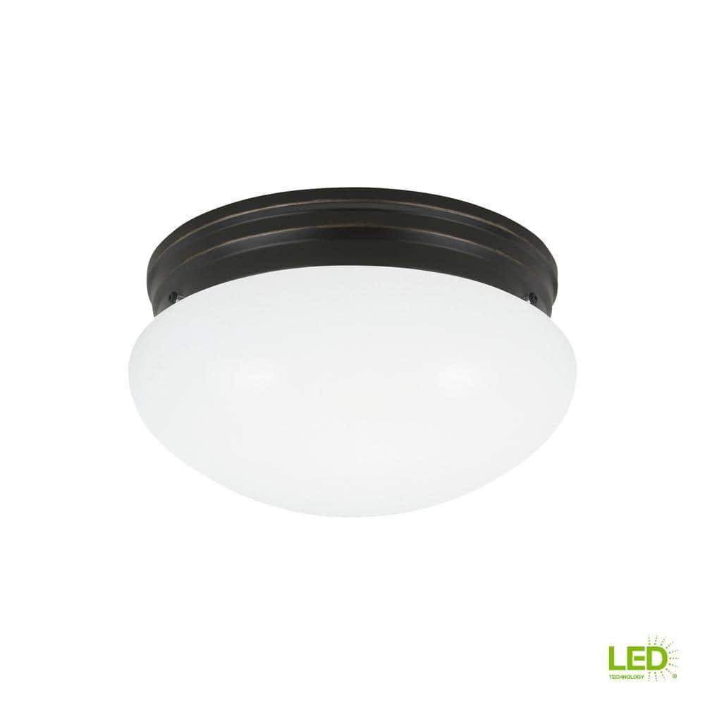 Nuvo 60-2643 - 2 Light Medium Mushroom w/ Frosted Glass
