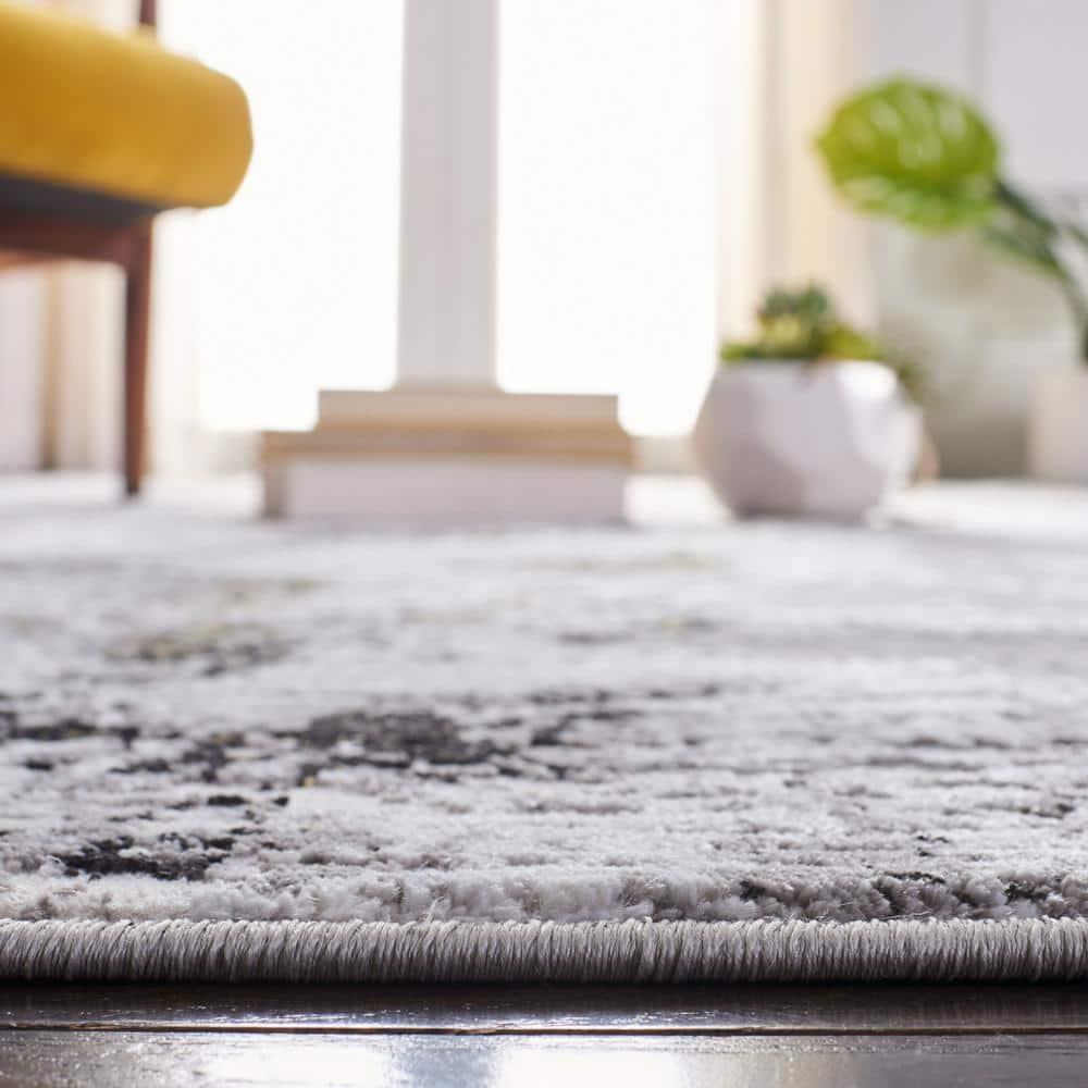 Willa Arlo™ Interiors Battaglia Gray/Gold/Black Area Rug