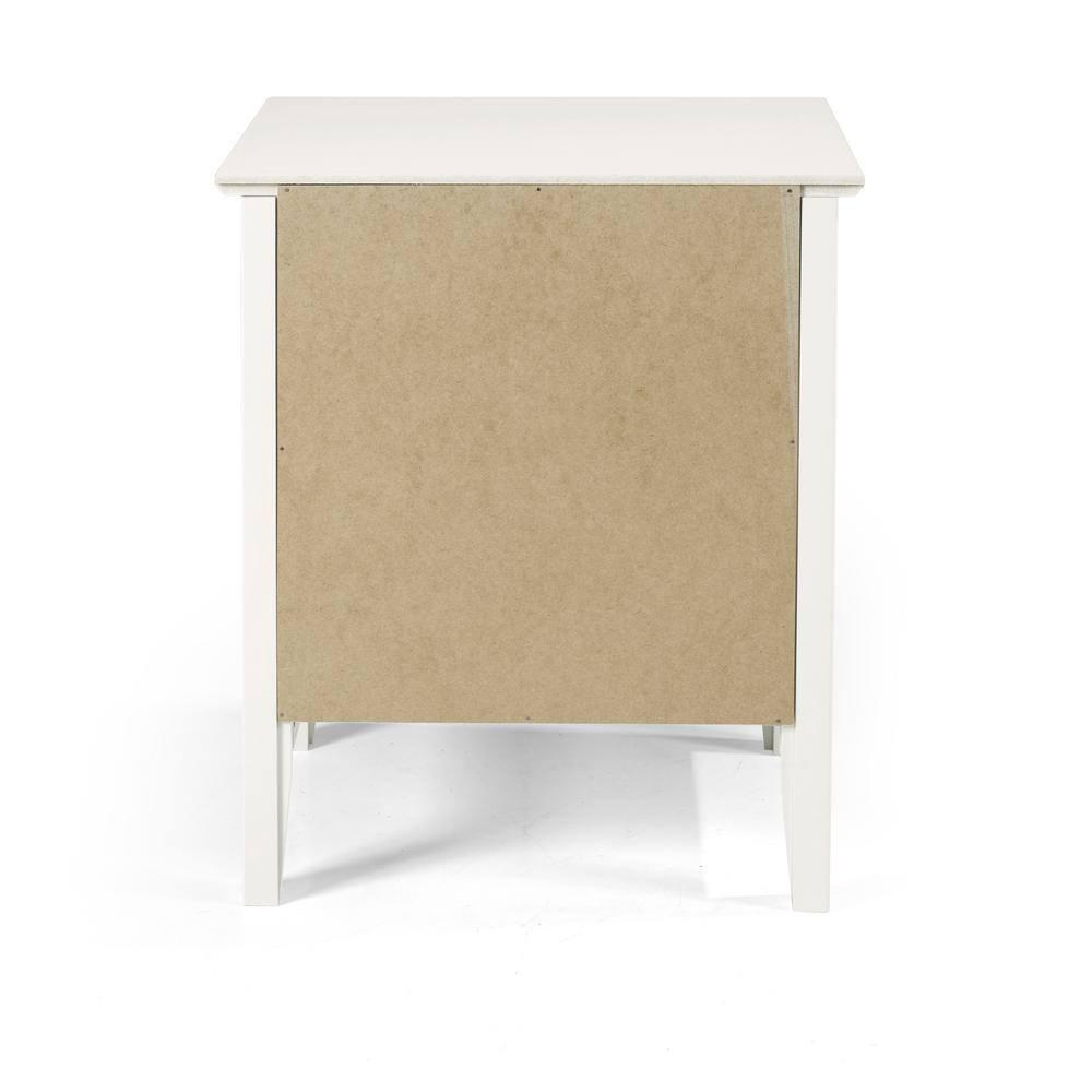 Alaterre Simplicity Nightstand, White
