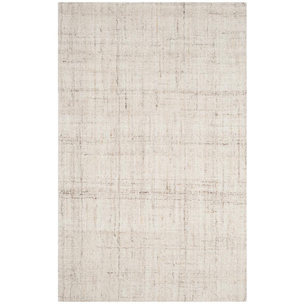 Abstract ABT141 Handmade Indoor Area Rug - Ivory/Beige - 6'x9' - Safavieh