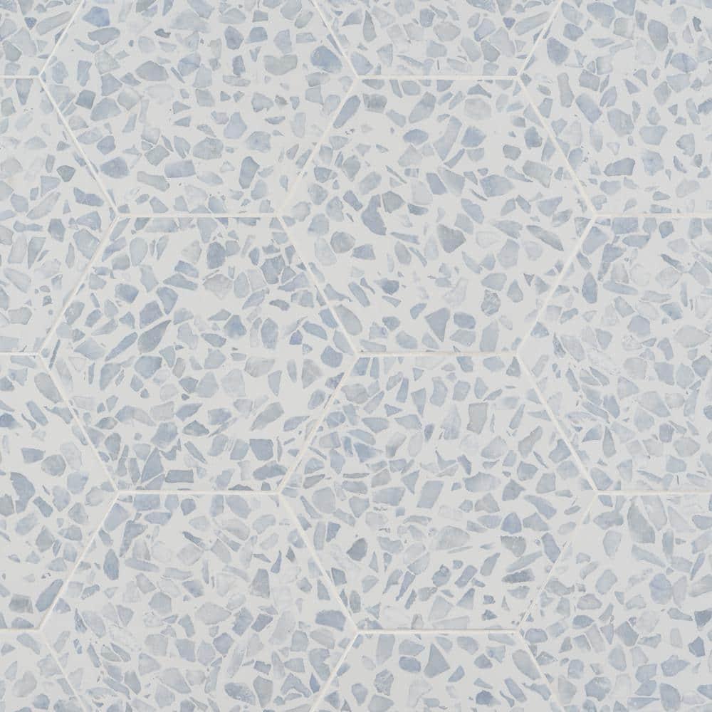 Jurassic Hex 9" Terrazzo Look Porcelain Floor & Wall Tile (8.07 Sq. Ft. / Case)