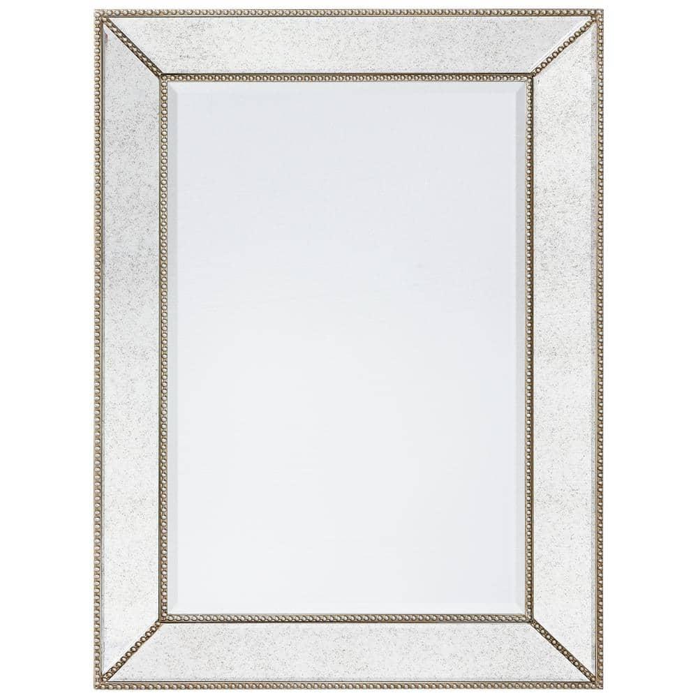 Empire Art Direct  Champagne Beed Beveled Rectangle Wall Mirror