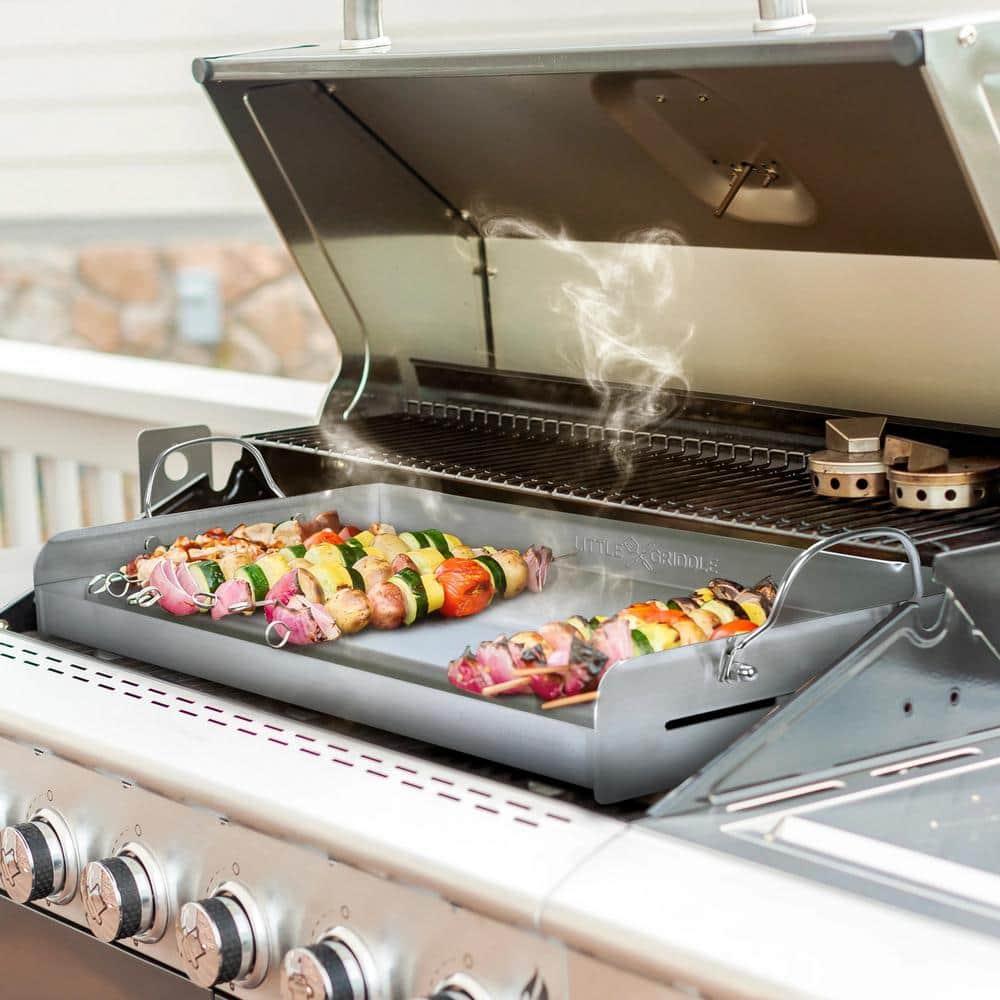 Little Griddle GQ230 25" X 16" Professional Series Full Size Stainless Steel BBQ Griddle