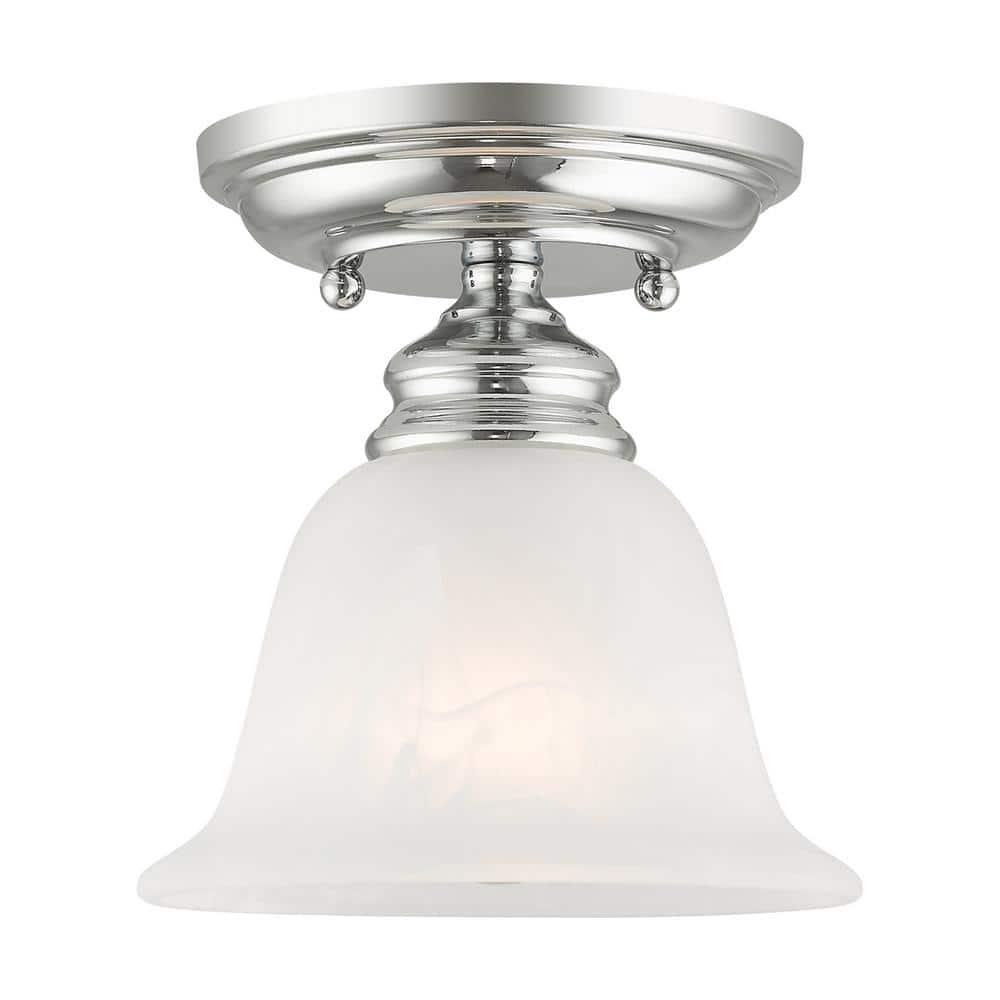 Livex Lighting Essex 1 - Light Flush Mount in  Polished Chrome