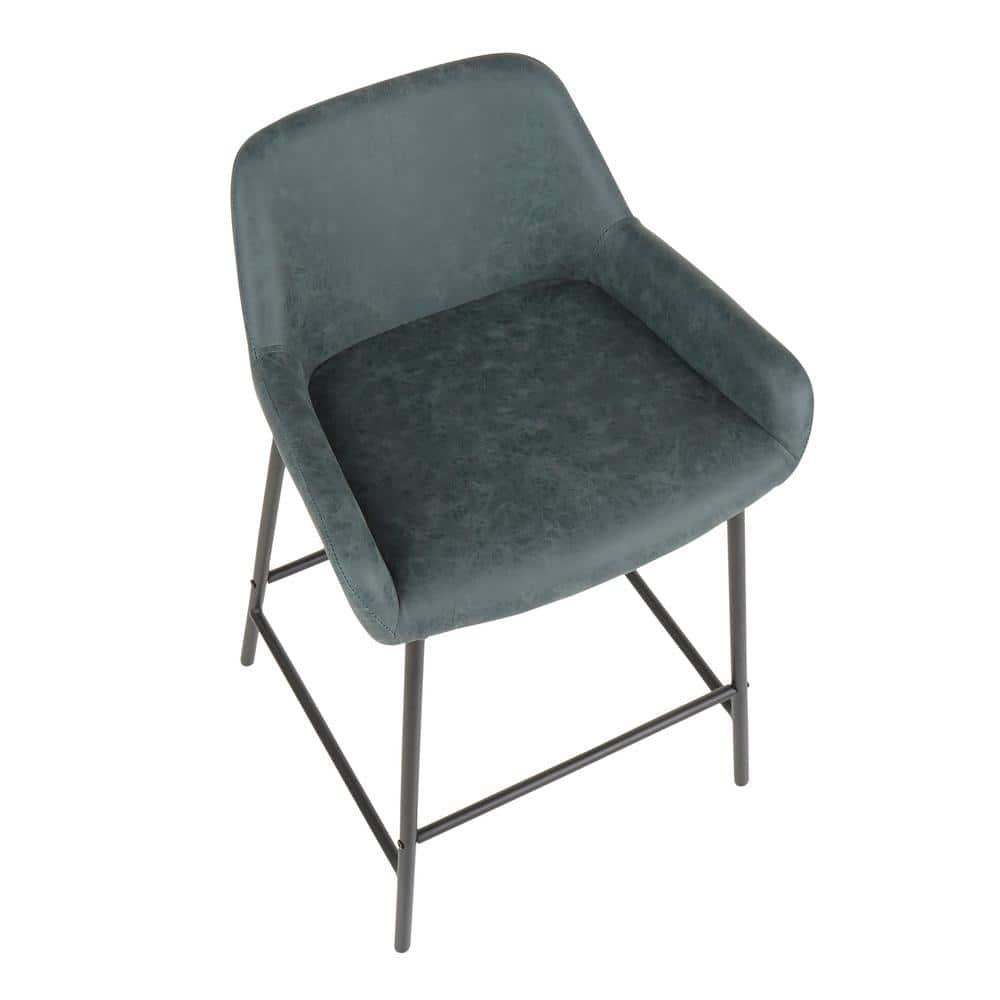 Greely Upholstered Counter Stool with Metal Frame