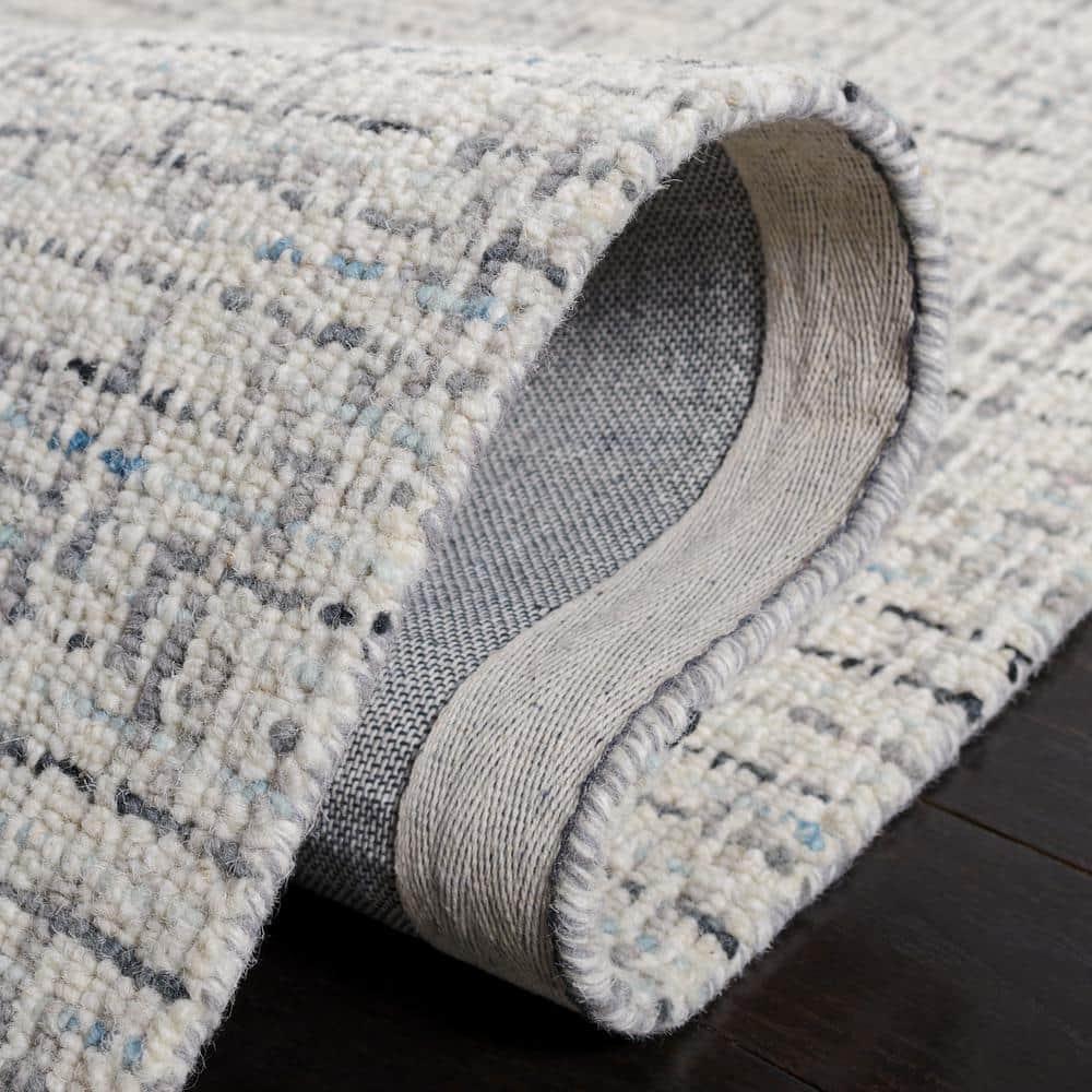 Abstract ABT468 Handmade Indoor Area Rug - Gray/Ivory - 6'x9' - Safavieh