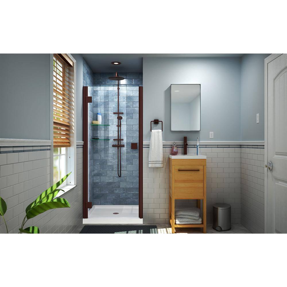 Lumen 42" x 74.75" Rectangle Hinged Shower Enclosure with Base Included