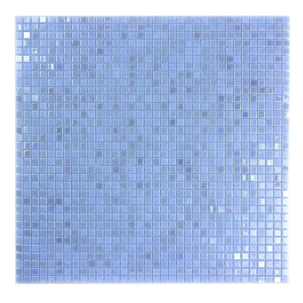 Galaxy 0.3125 in. x 0.3125 in. Iridescent Glass Pressed Edge Tiny Square Mosaic Wall Pool & Floor Tile