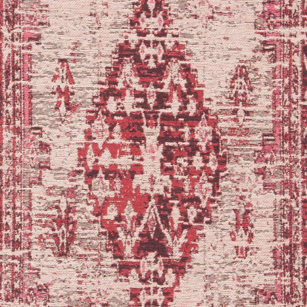 Hollywood HLW712 Machine Made Runner Rug - 2'3"x18' - Grey/Red - Safavieh