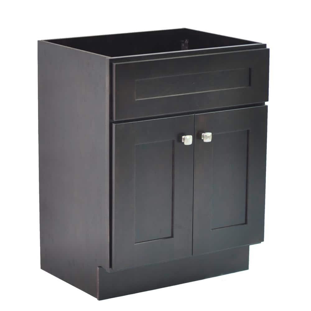 Design House Brookings 24 Inch Bathroom Vanity, Ready to Assemble, Solid Wood, Sherwin Williams – Design House, 587063