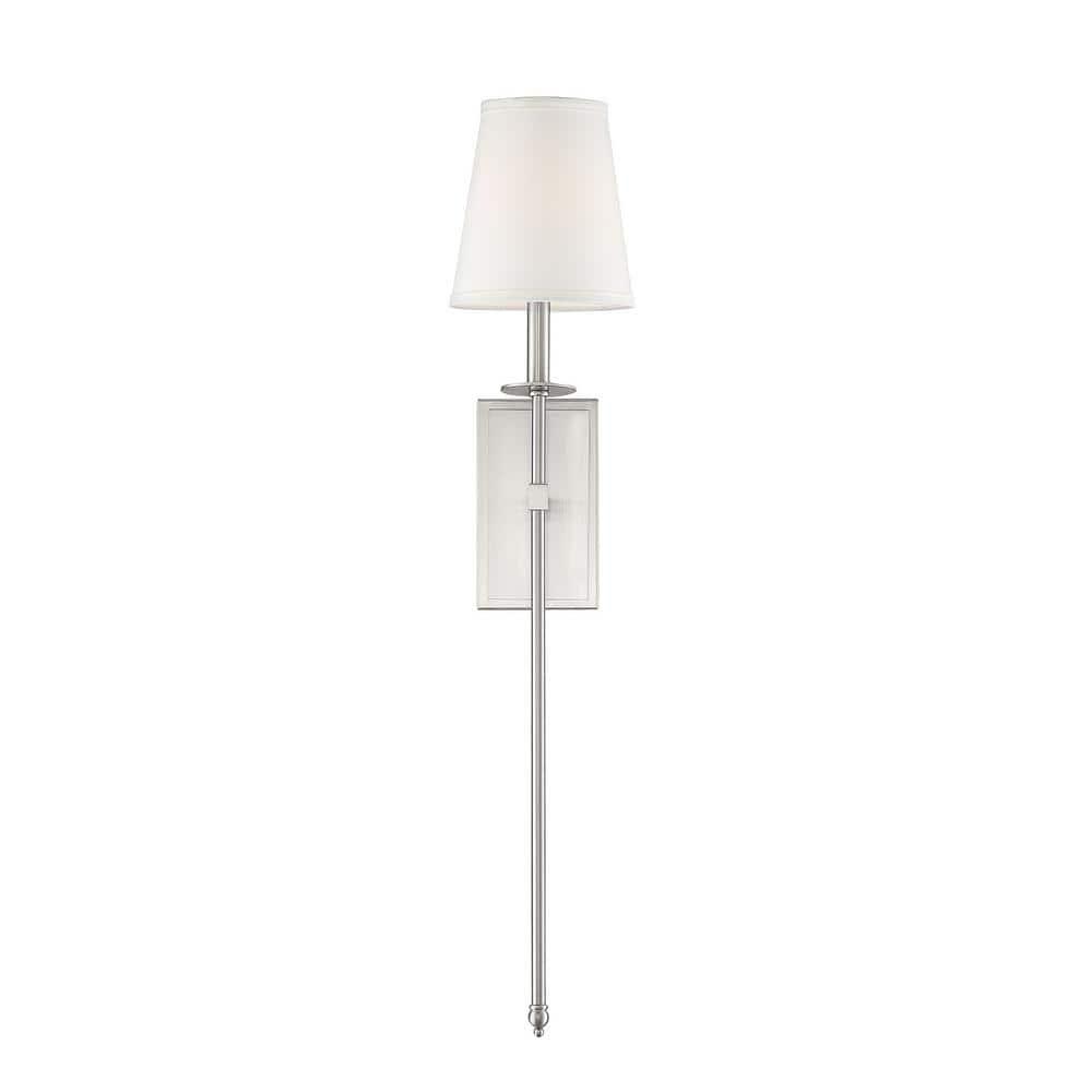 Savoy House Monroe 1 - Light Wall Light in  Satin Nickel