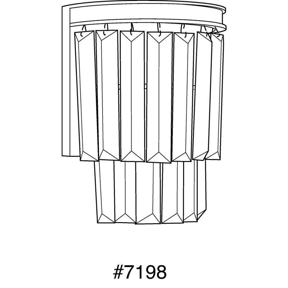 Progress Lighting Glimmer 2-Light Wall Sconce, Antique Bronze, Prismatic Glass Shade