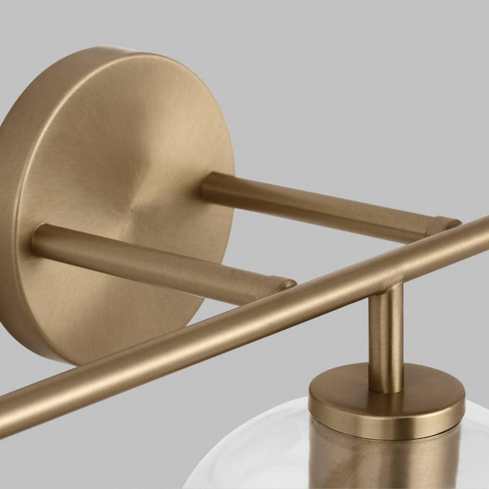 Orley Satin Brass 26.5" Vintage Industrial Vanity Light