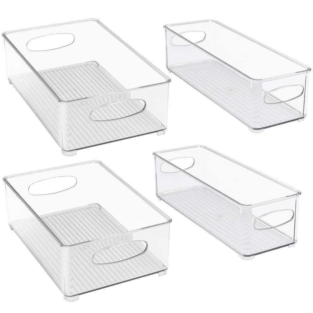 Sorbus Sorbus Clear Stackable Kitchen and Fridge Storage Bins in 4 Variety Pack