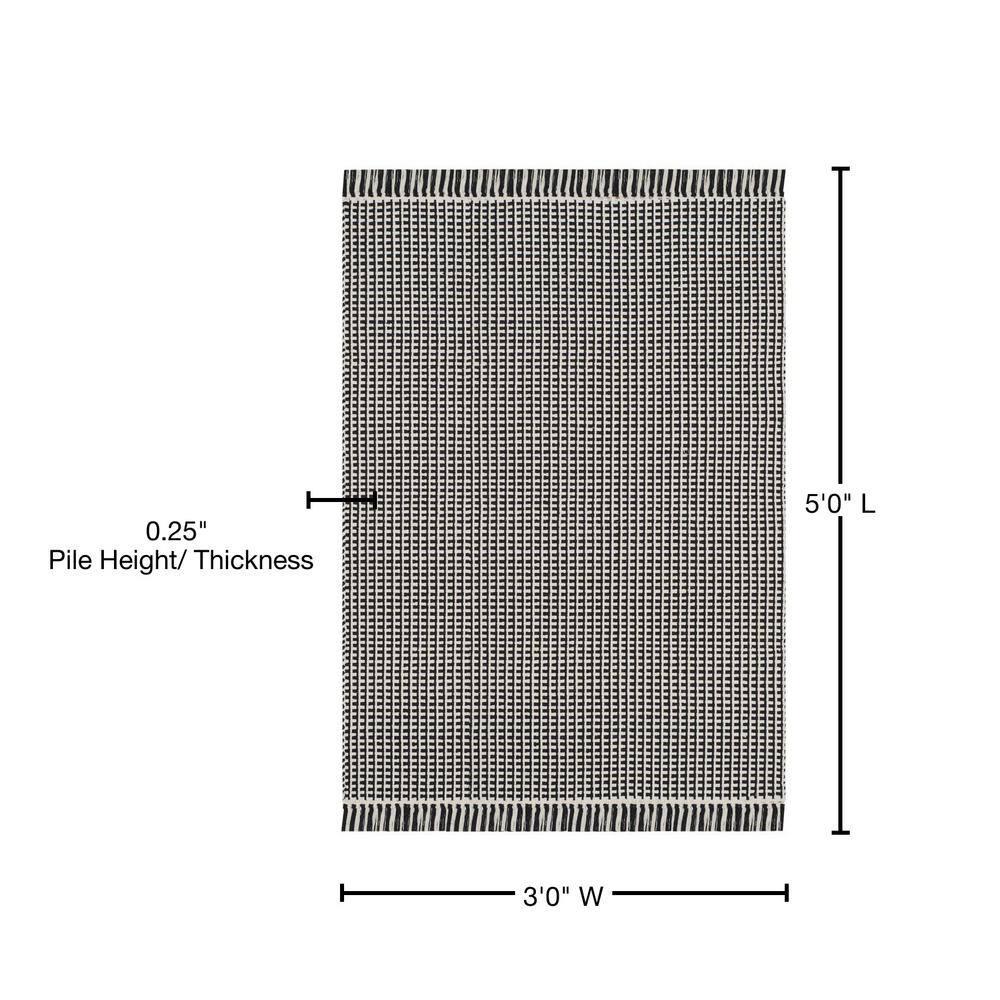 Bester Hand Woven Cotton Geometric Rug