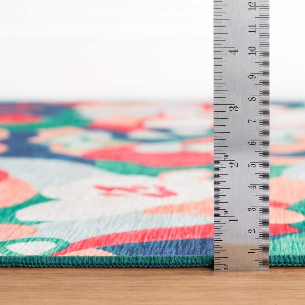 Annie Selke - Dash & Albert Dreamy Daisies Multi Machine Washable Rug, 8x10, Multi