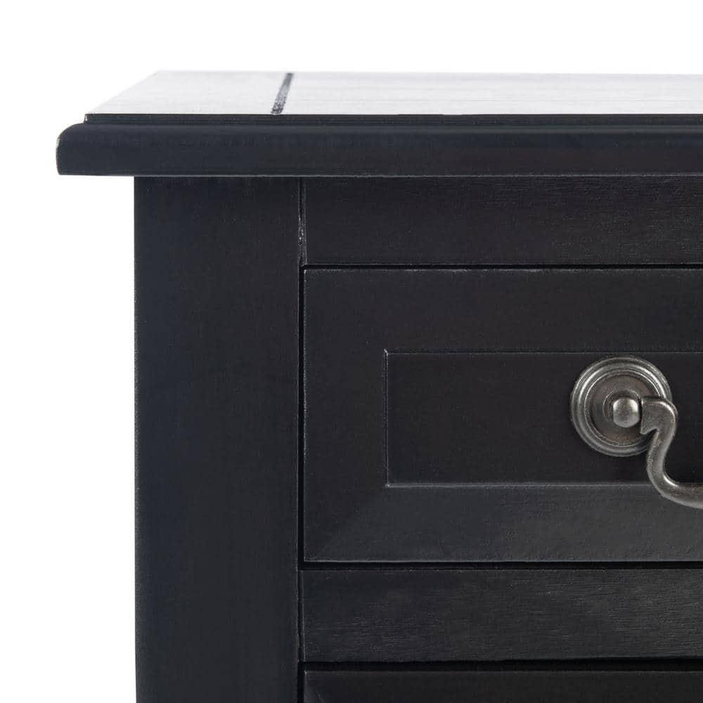 Primrose 3 Drawer Console Table - CNS5707B - Black - Safavieh