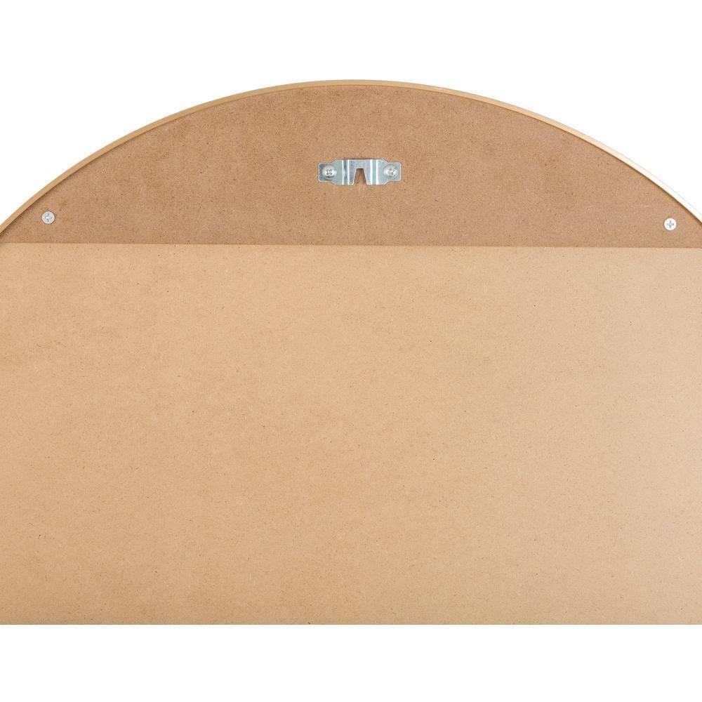 Aranya Rectangular Wood Silver and Gold Bathroom Vanity Mirror