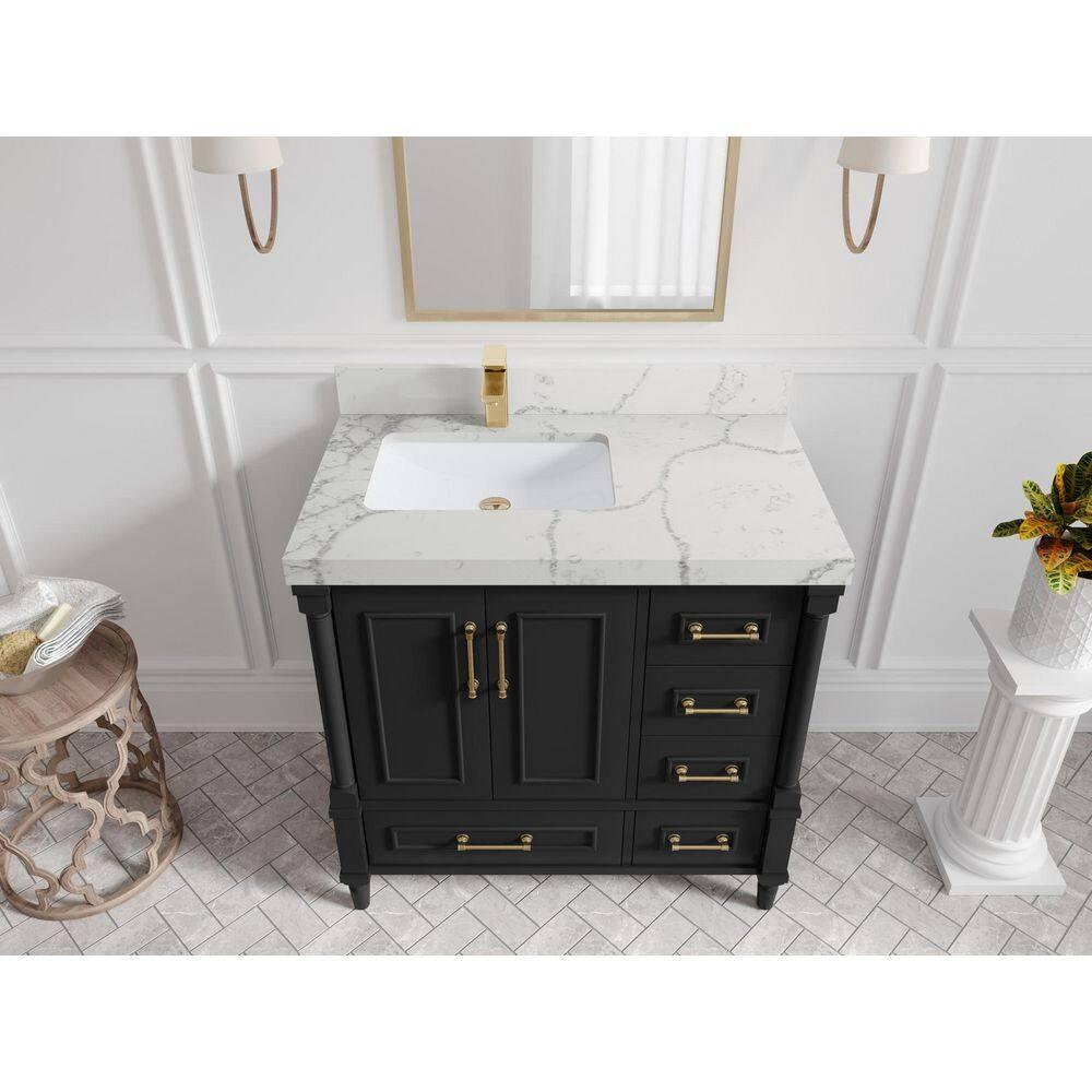 Willow Collections 36'' Single Bathroom Vanity with Quartz Top