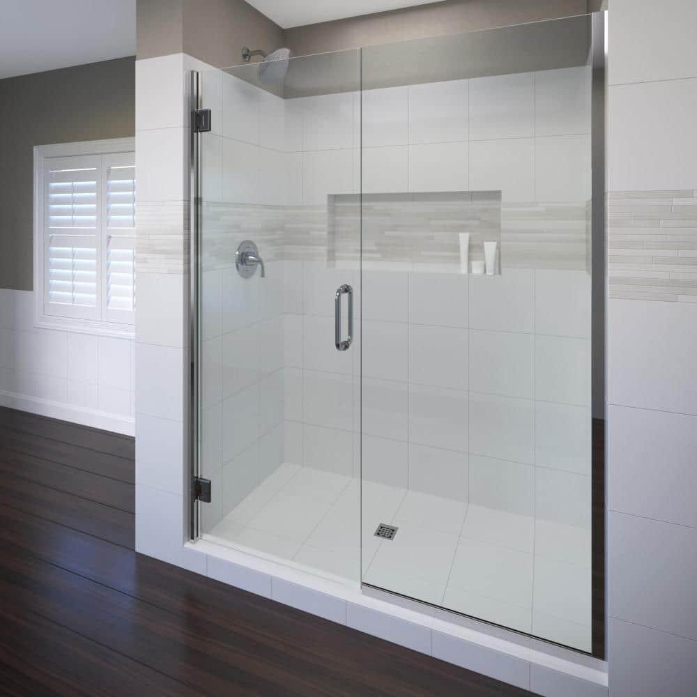 Coppia 46.06" W x 76" H Frameless Shower Door